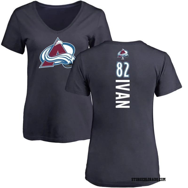 Navy Women's Ivan Ivan Colorado Avalanche Backer T-Shirt