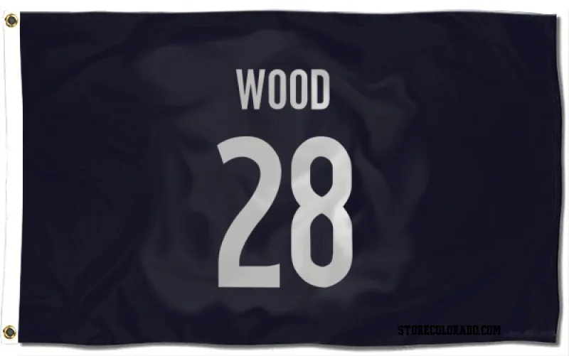 Navy Colorado Avalanche  Miles Wood  Flag (3 X 5)